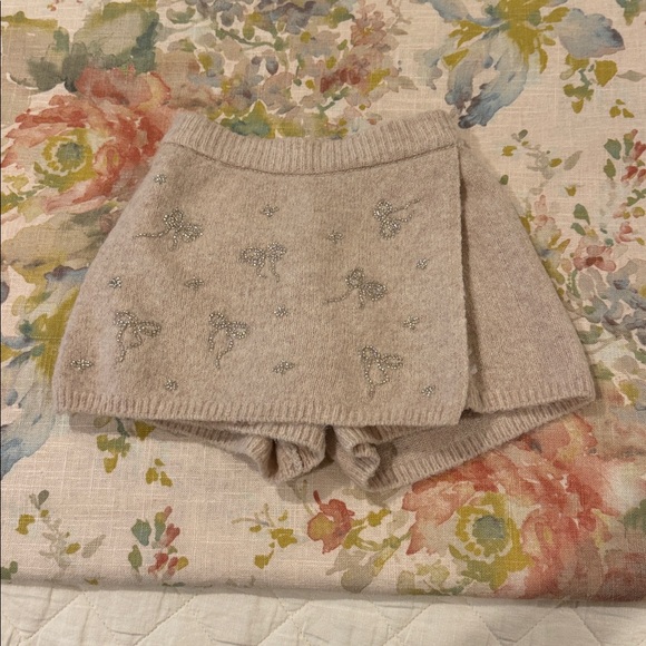 Zara Cream Embellished Top and Skort, Size 6/7 - Picture 3 of 5